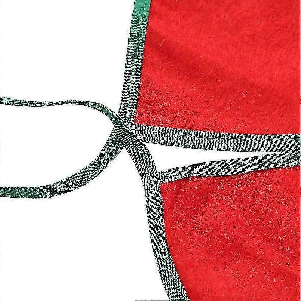Nonwovens Christmas Snowman Tree Skirt Christmas Holiday Decoration Green Edge