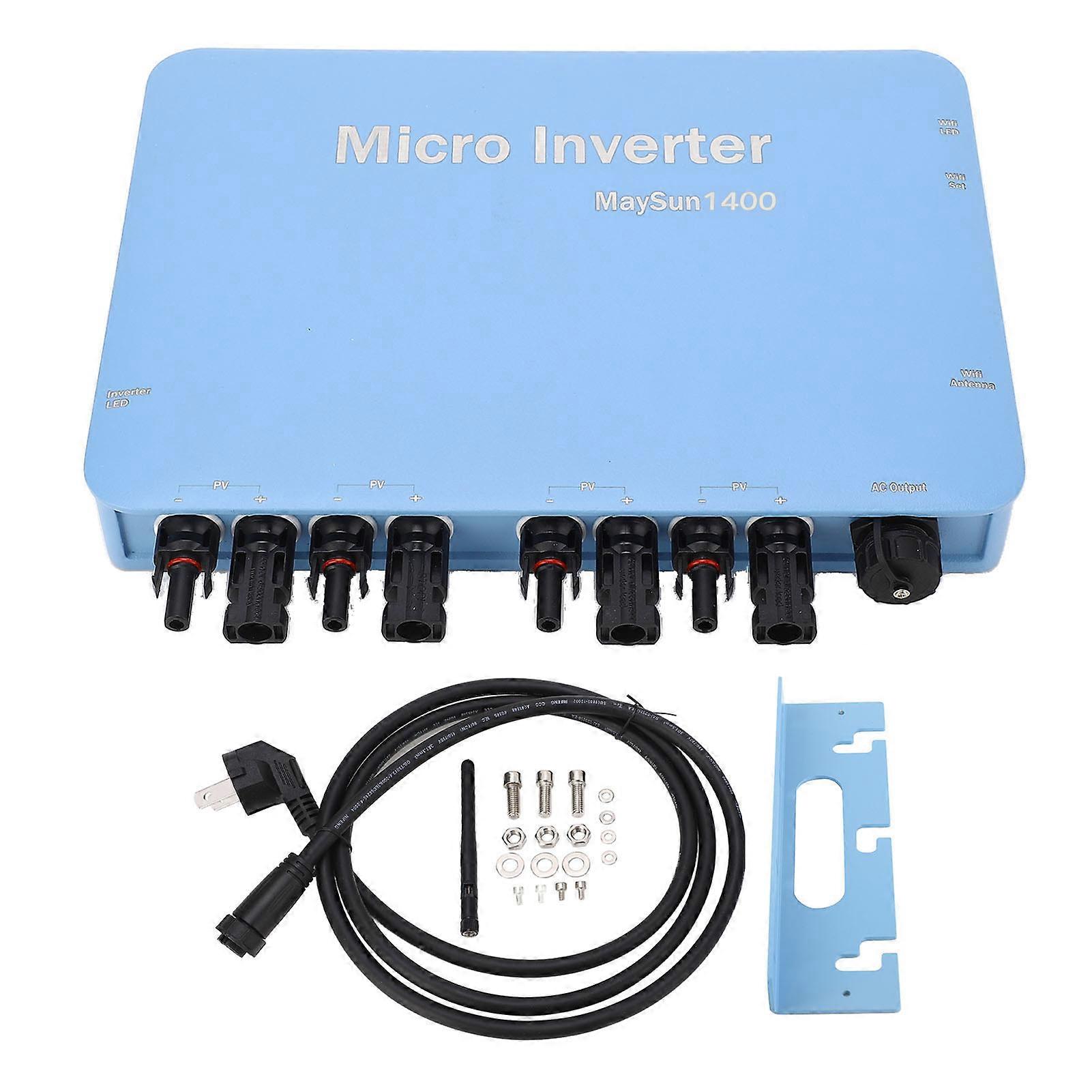 Micro-onduleur solaire connecté au réseau, contrôle WiFi, MPPT, DC vers AC, onduleur solaire étanche
