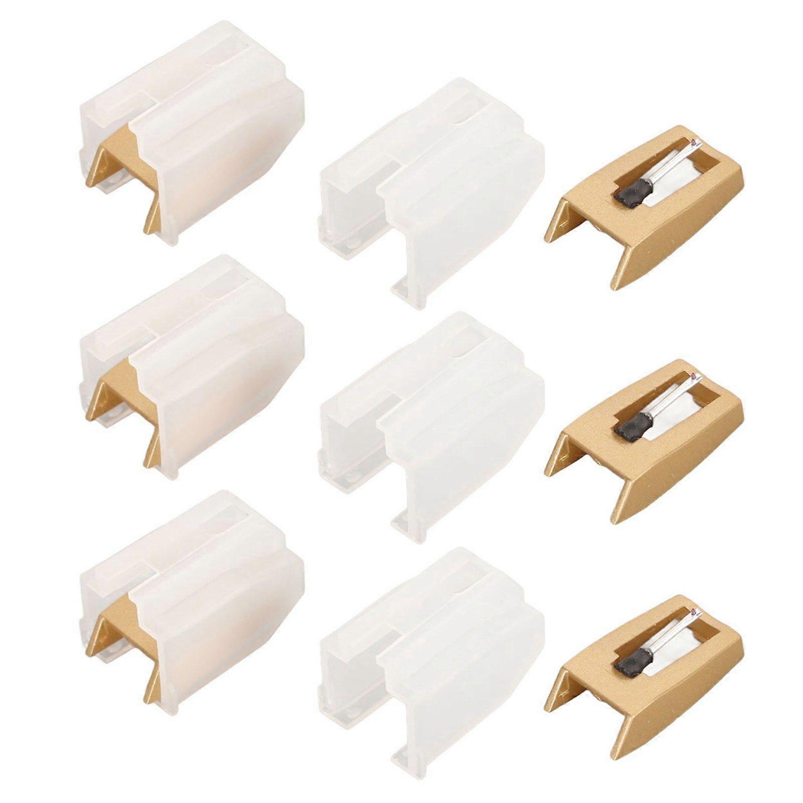 6pcs Record Player Needle Professional Turntable Stylus Replacement for Victrola for Crosley for ION for Boytone