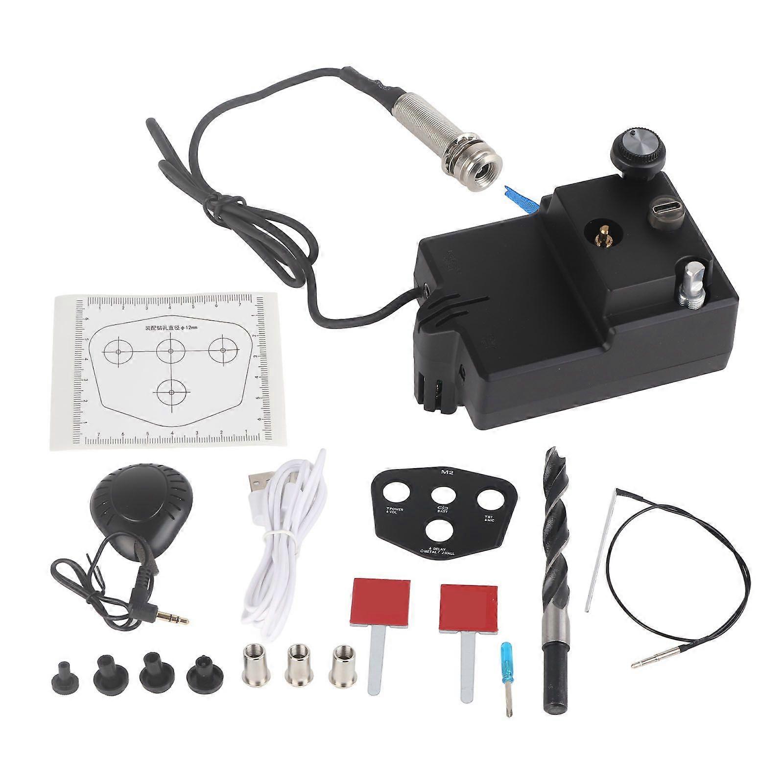 Guitar Preamp Pickup Acoustic Multiple Bands Resonant PreAmplifier System Accessory