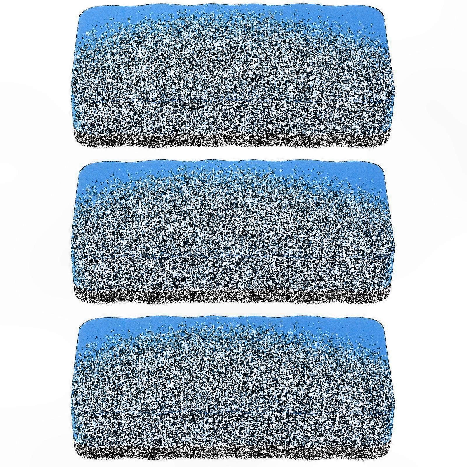 3-Pack Reusable Whiteboard Erasers for Office and Classroom Use