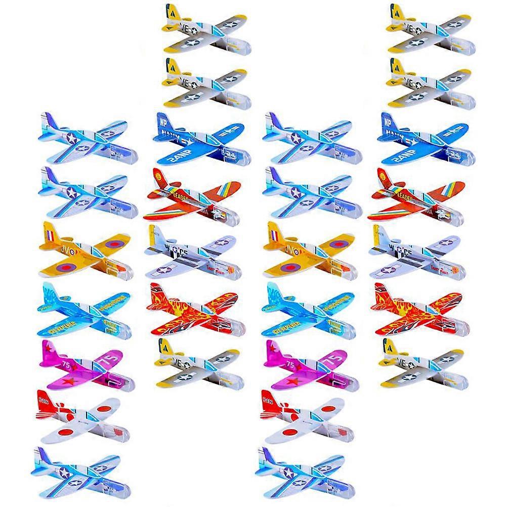 Flying Foam Airplane Model Toy for Kids Use 36Pcs Foam Glider Planes