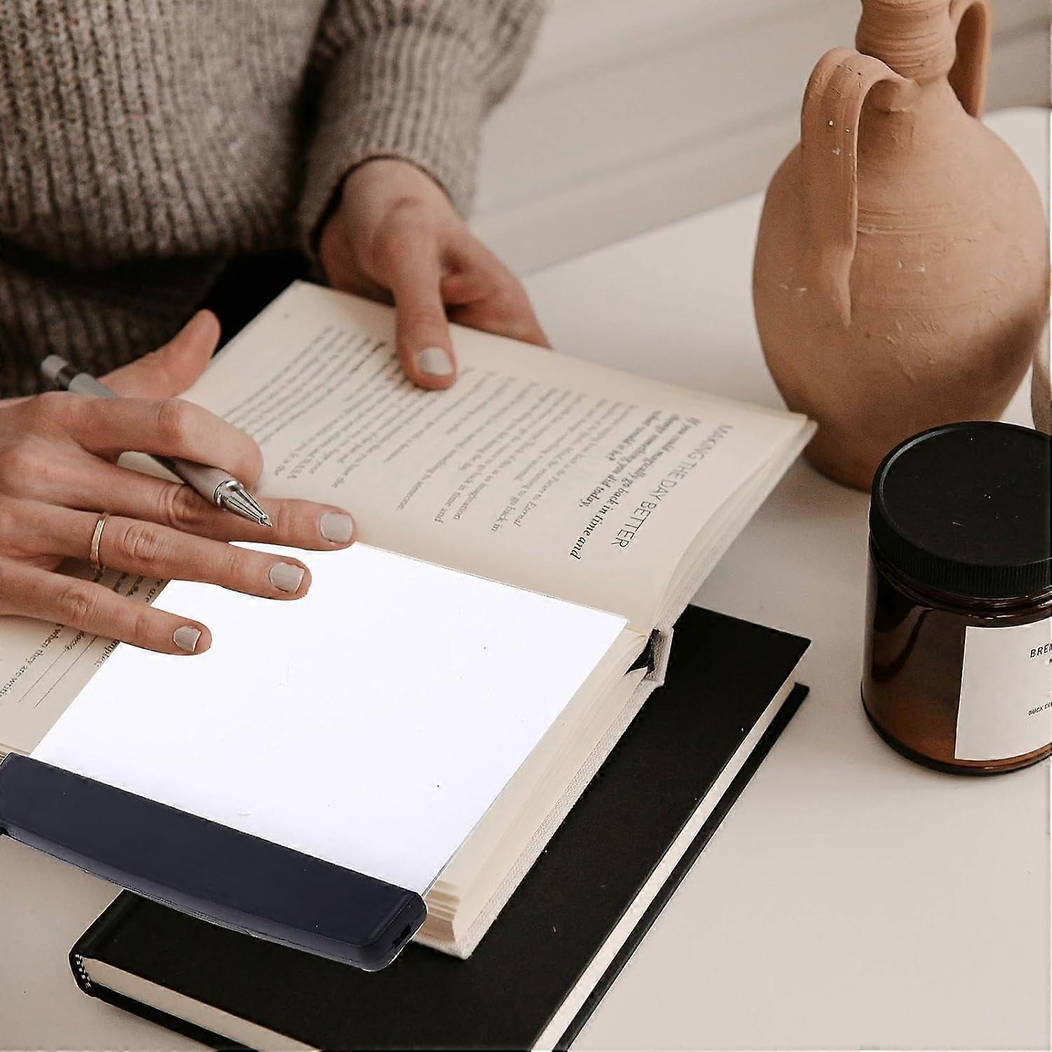 LED Reading Lamp Black Adjustable FlatPanel LED Desk Light For Dorm Rooms And Bedrooms