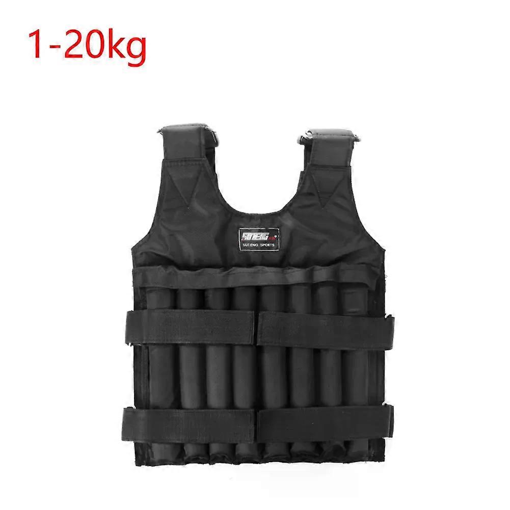 20 ק"ג/50 ק"ג אפוד משוקלל מתכוונן טעינה מעיל משקל תרגיל העמסת משקל אפוד אימון אגרוף חזייה ציוד כושר