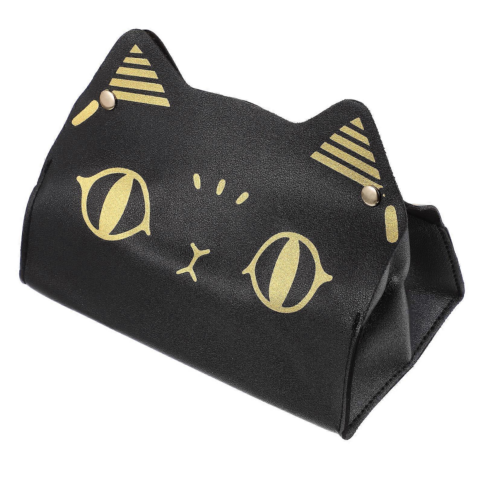 Black Tissue Box Napkin Dispenser for Storage Use 3Pcs Pack