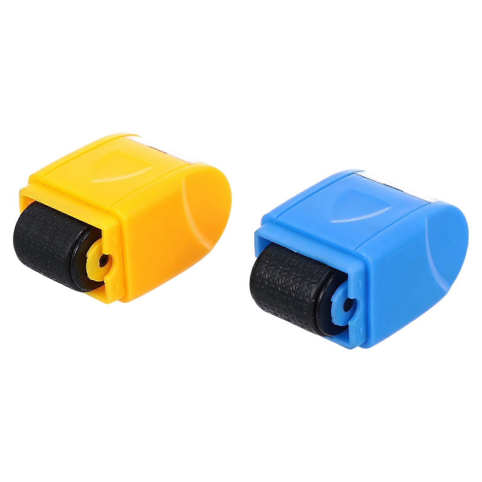 Office Use Privacy Protection Stamps Compact Identity Guard Stamps 2Pcs