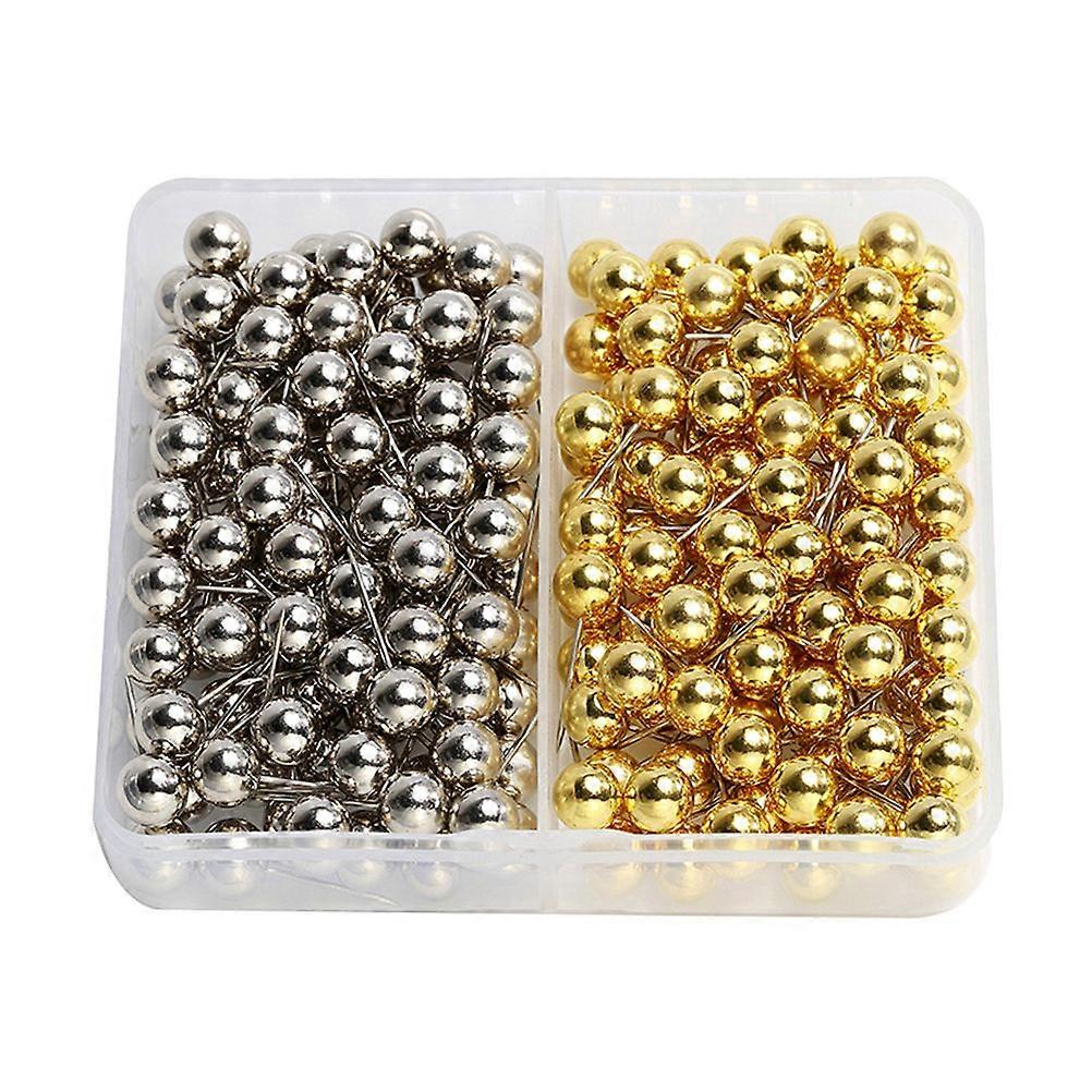 Map Pin 6mm Round Metal Pushpin for Holding Use 200Pcs Assorted Colors