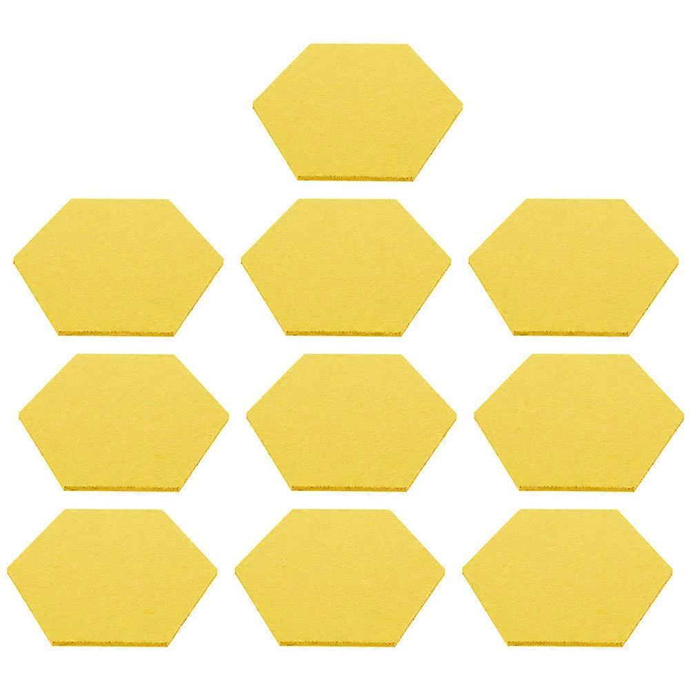 Acoustic Panel Felt Sound Insulation Material for DIY 30Pcs Yellow