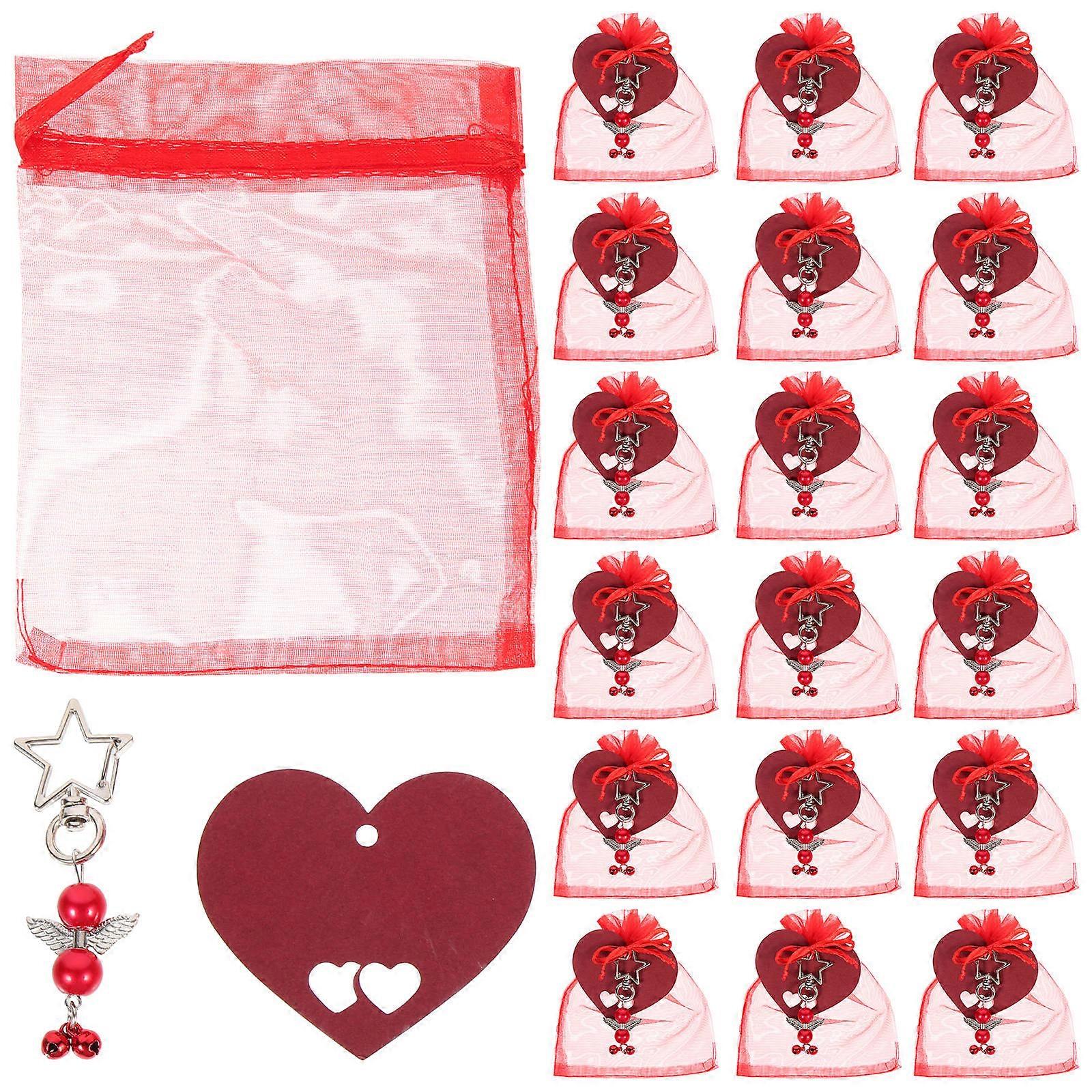 3 Sets Of Eye-Catching Hanging Key Rings With Tags Ideal For Kids And Adults During Christmas And Birthday Events