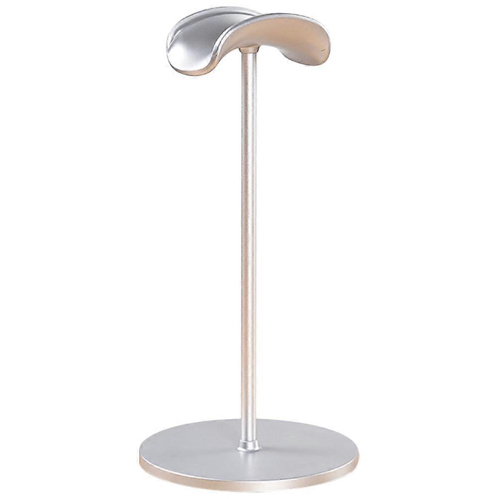 Headphone Bracket Headset Display Perfect for Home Office and Studio Silver Aluminum and Abs with Storage 1Set