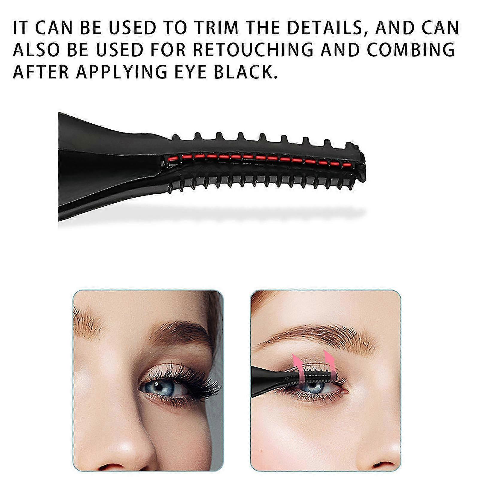 2025 Heated Eyelash Curler Kit Natural Curling Heated Eyelash Curler In 1 Eyelash Curler Built-in Comb USB Charging Heated Eyelash Curler