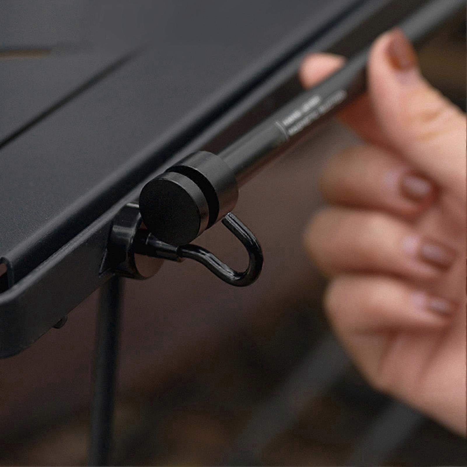 2025 Adjustable Curtain Rods For Windows, Magnetic Hanging Rod With Stainless Steel And Aluminum Alloy For Iron Surfaces, Portable Design Suitable For