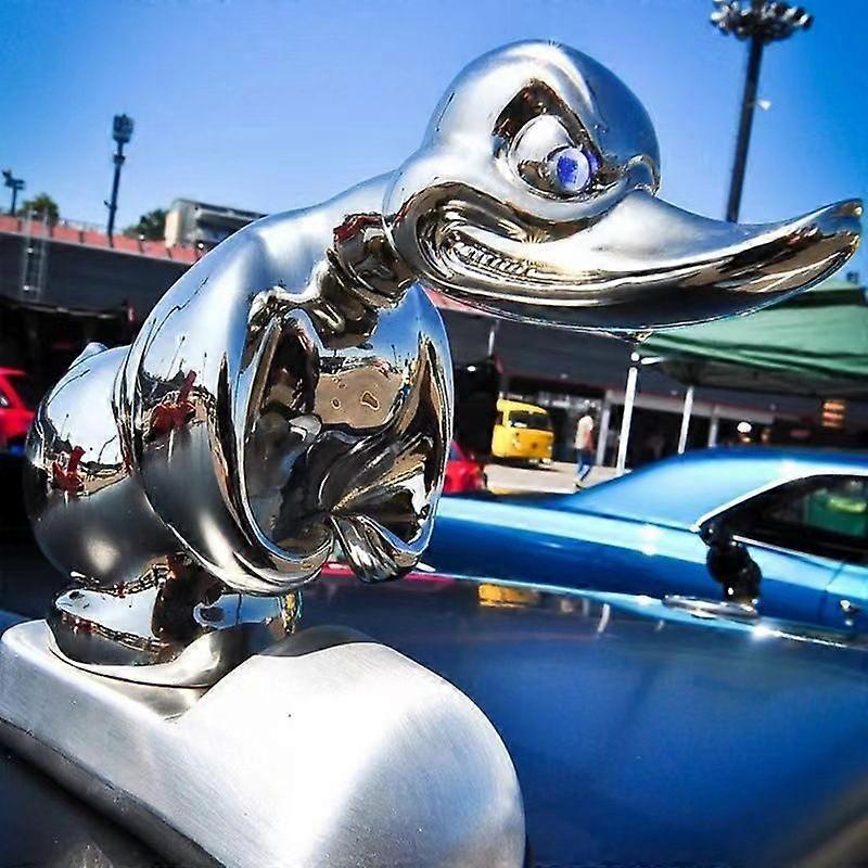 New silver duck wild decoration strong suction design duck head angry duck head