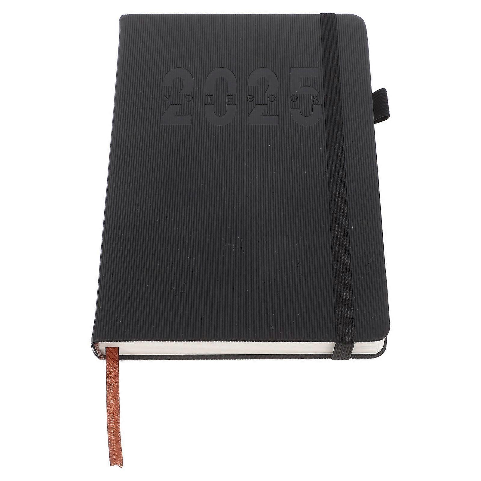 4Pcs Black Pocket Calendar 2025 Time Management Planner With Rectangular Design For Professionals