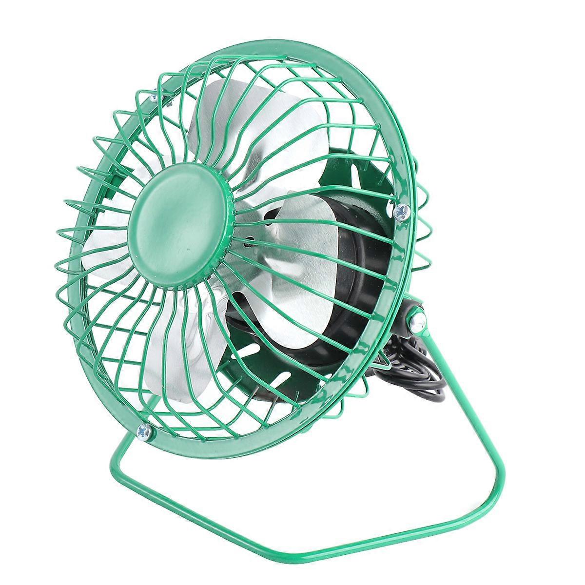 USB Fan Portable Mini Table Fan for Cooling Use 3Pcs High Velocity Green