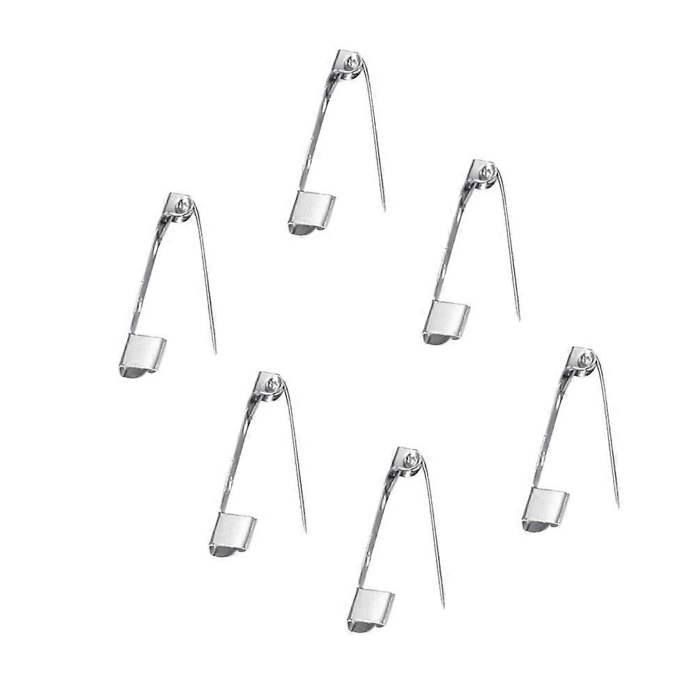 Silver Back Clasp Brooch Pin for Decoration Craft Making 150Pcs