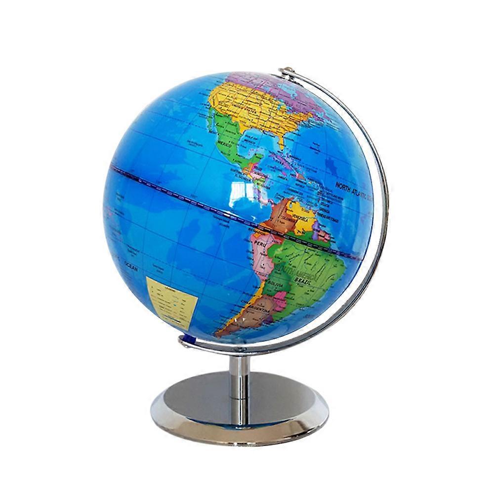 World Globe Educational Desktop Globe 2Pcs with Stand Sky Blue Color