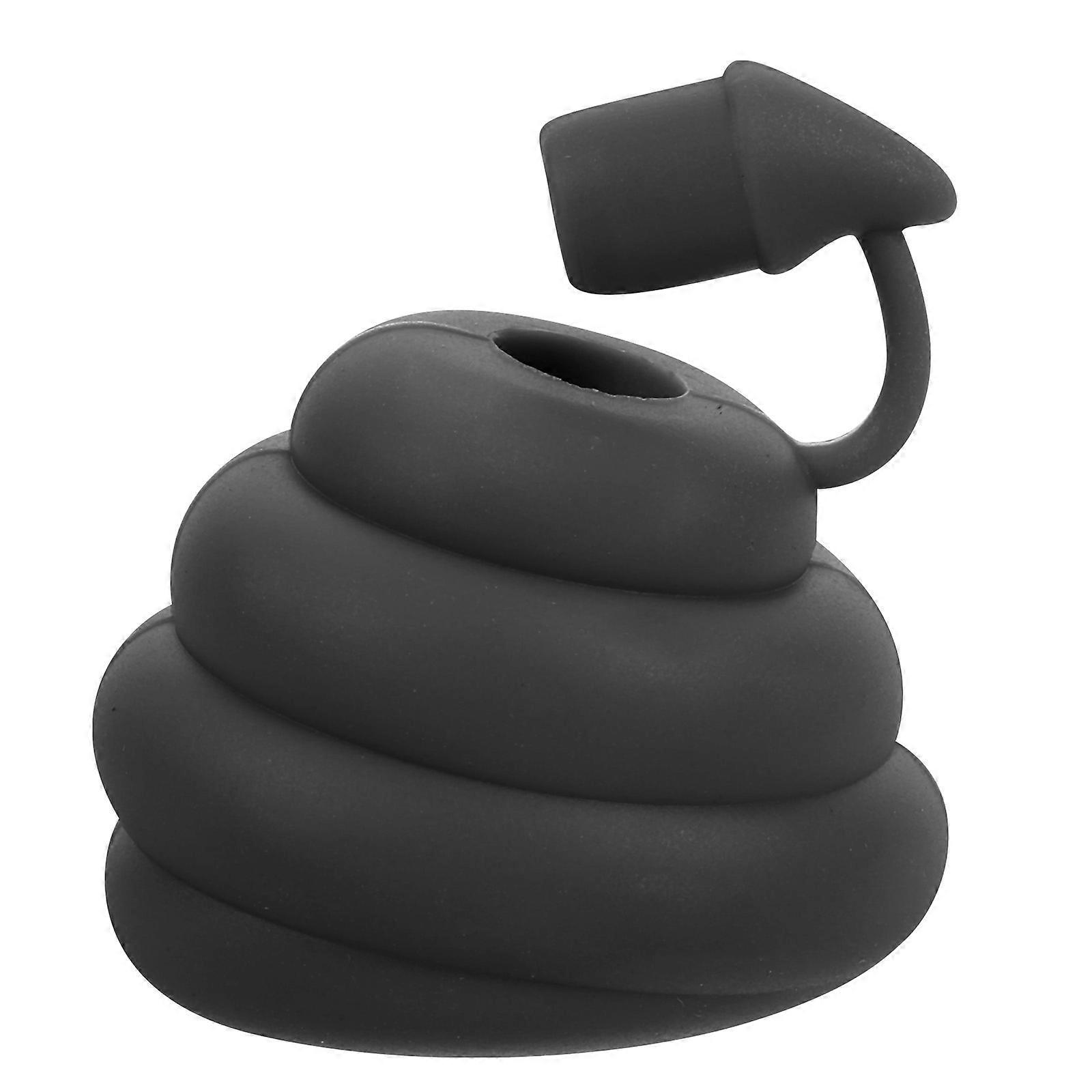 Silicone Black Toothpaste Cap Dispenser for Home Use 3Pcs Practical Tool