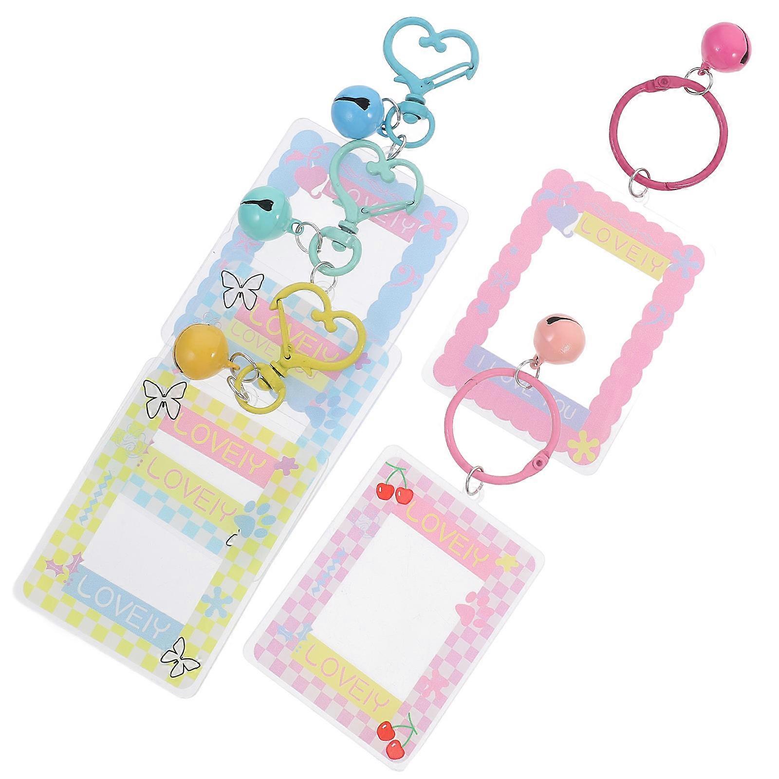 Decorative Keychain Photo Frame Shaped Keychains for 10Pcs Set
