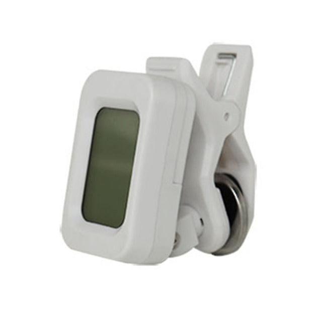 1Pc 440hz Electric Tuner Clip-on Lcd Screen For Chromatic Tuner 180 Degrees Rotatable For Ukulele Bass Violin Tuner Blue/white
