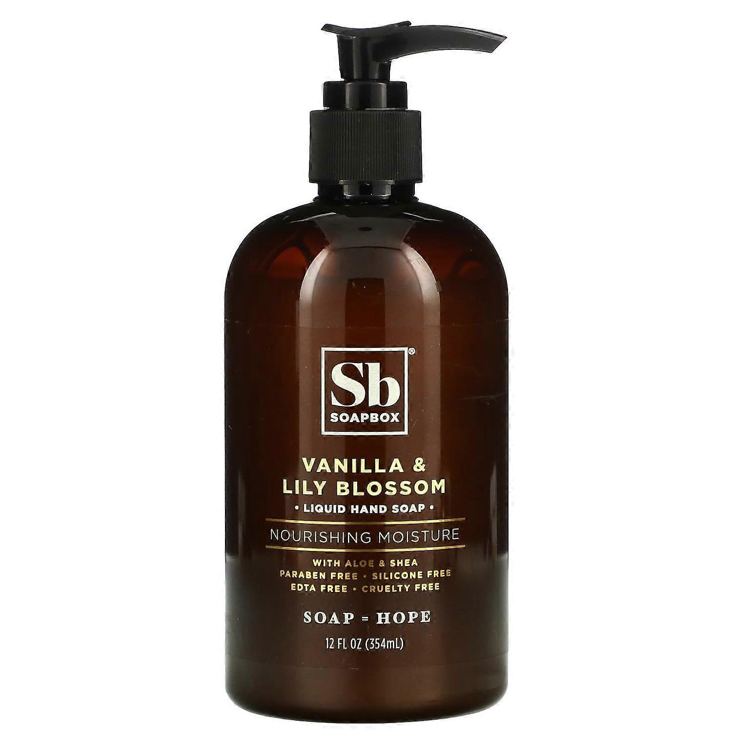Soapbox, Moisturizing Hand Soap, Vanilla Bean, 12 fl oz (354 ml)