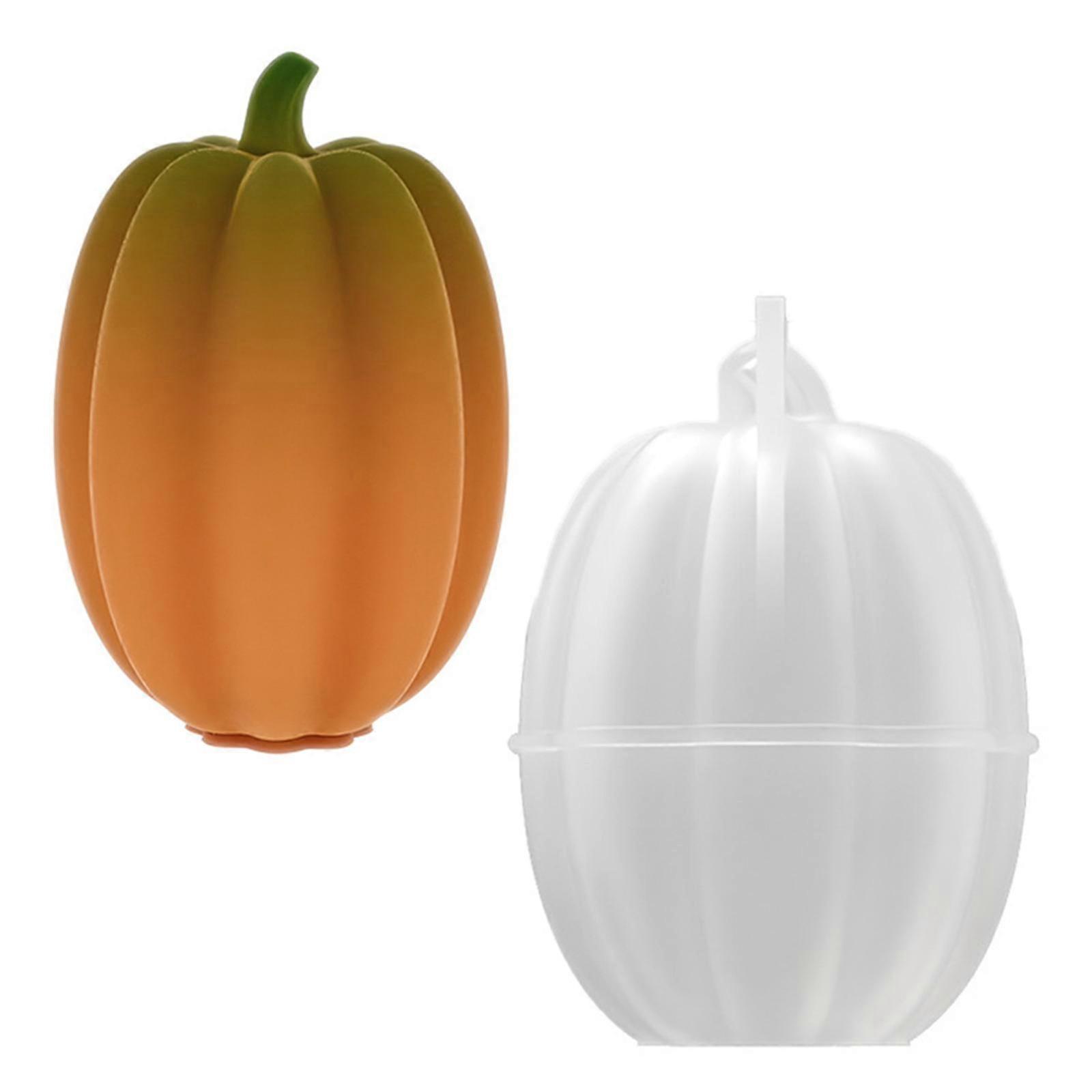 Silicone Pumpkin Shape Mold Reusable Silicone Molds Perfect for Artistic Candle Making and Enhancing Home Aesthetic Multicolor