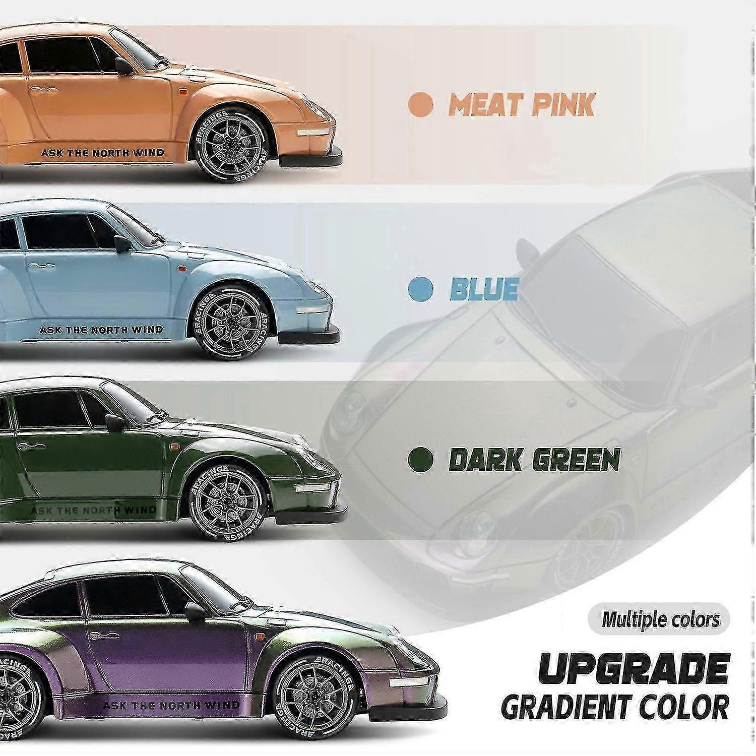 1/24 Scale 4WD RC Drift Car with 2 Speed Modes, LED Lights & 50m Range