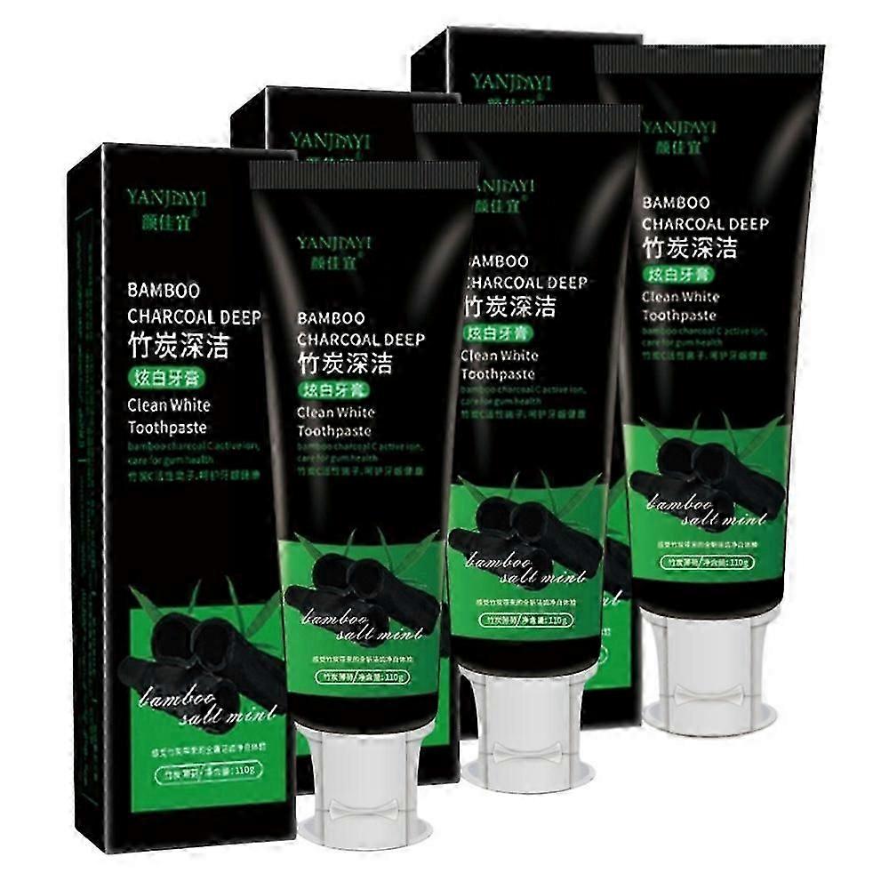 Bamboo Charcoal Deep Toothpaste Teeth Fluoride Free Clean White Toothpaste