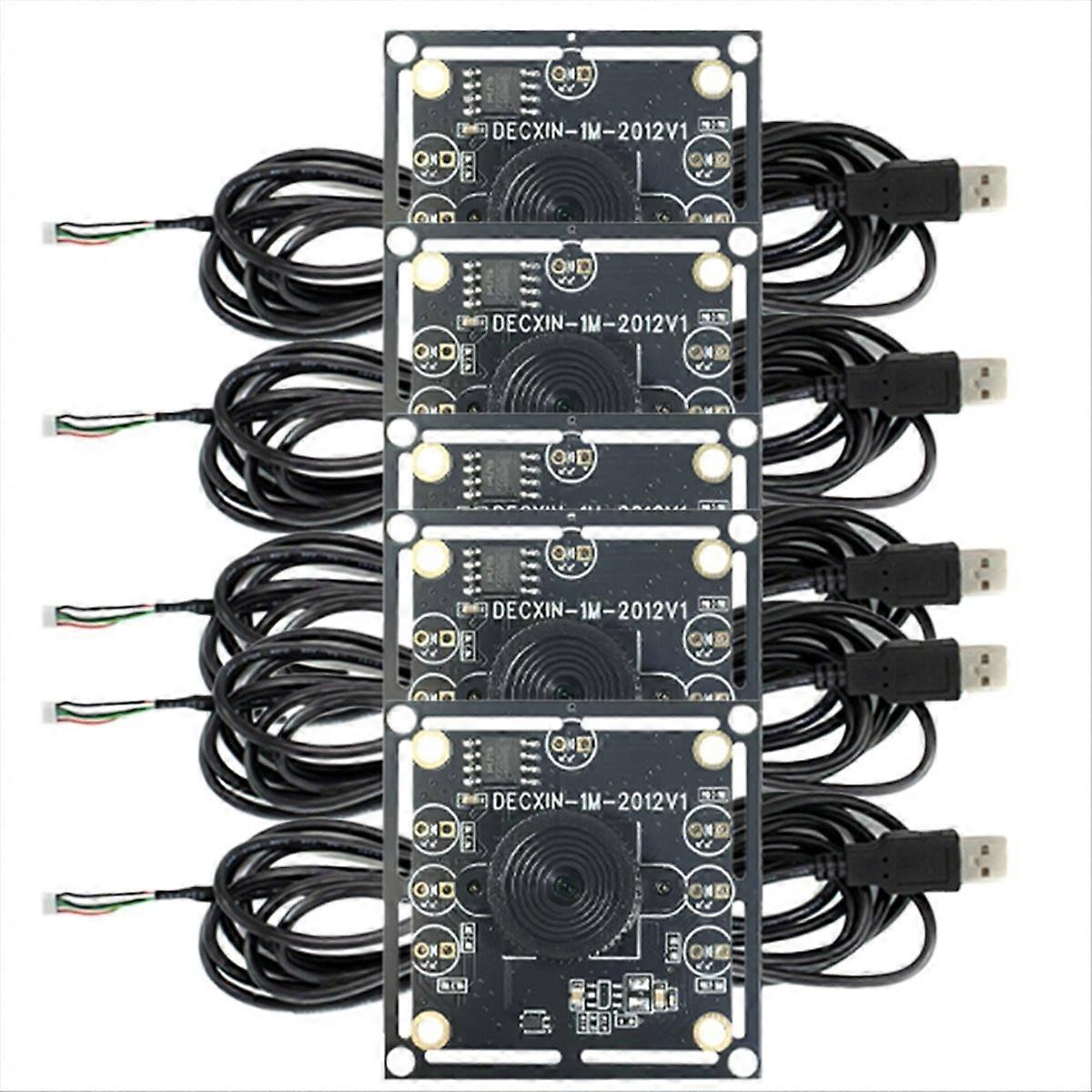 5Pcs 100 Degree Camera Module,with 3 Meter Cable for WinXP/7/8/10