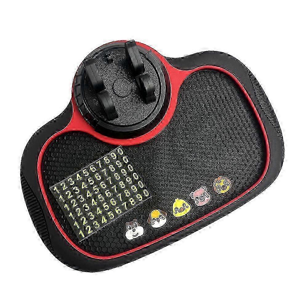 Multi-Functional Car Anti-Slip 3 In 1 Mat Auto Phone Holder Non Slip Sticky Anti Slide Dash Phone Mount Navigation Holder with Hidden Number Fea