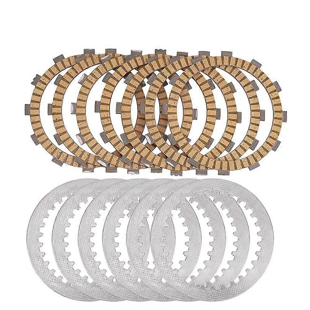 Motorcycle Clutch Friction Plate and Steel Plate Kit For Drag 19972002 Models Replacement Friction Plates Set