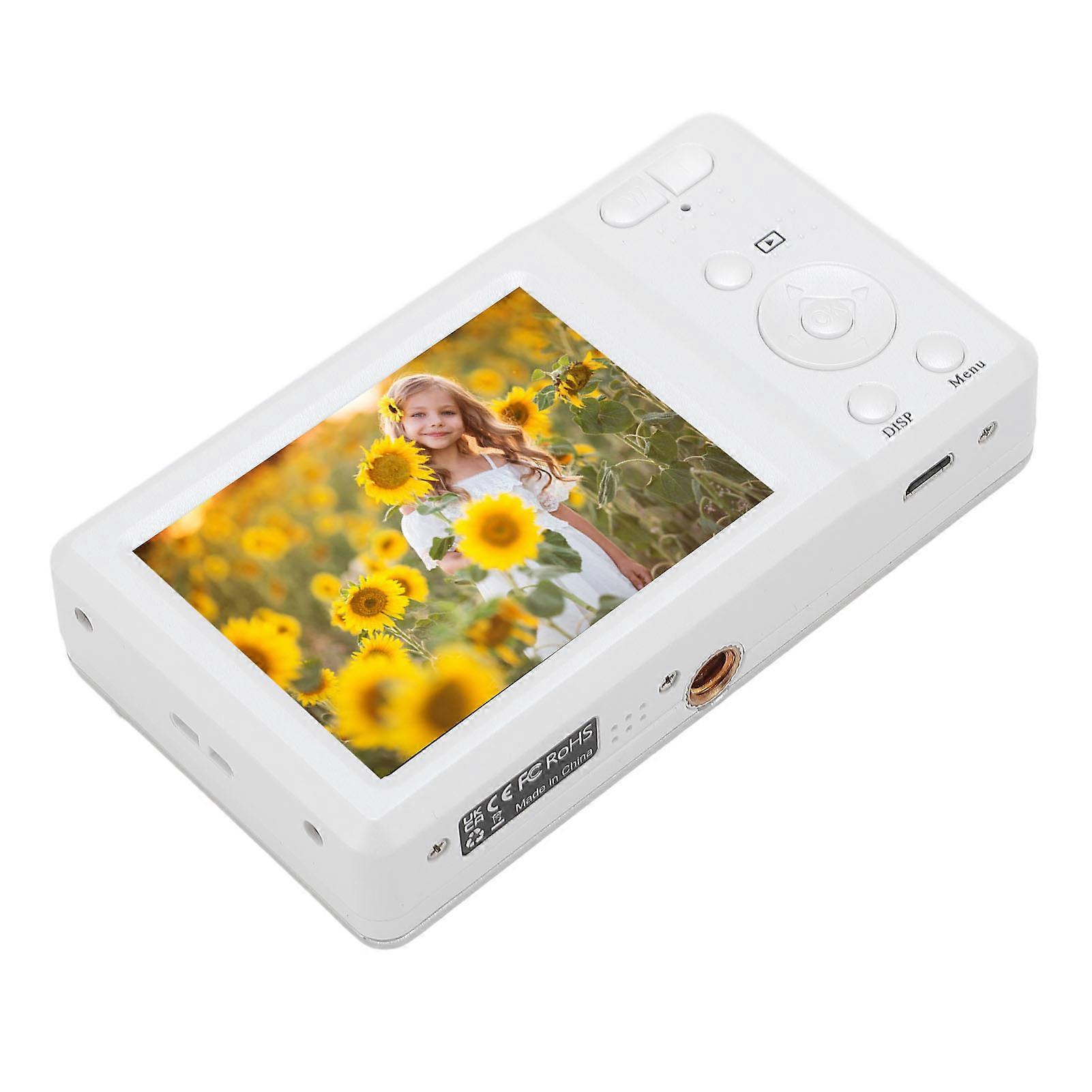 Digital Camera with Fill Light 20 Filters Speaker 2.7inch IPS Color Screen 4K 56MP 20X Zoom Anti Shake 750mah Autofocus Camera for Travel 64GB 