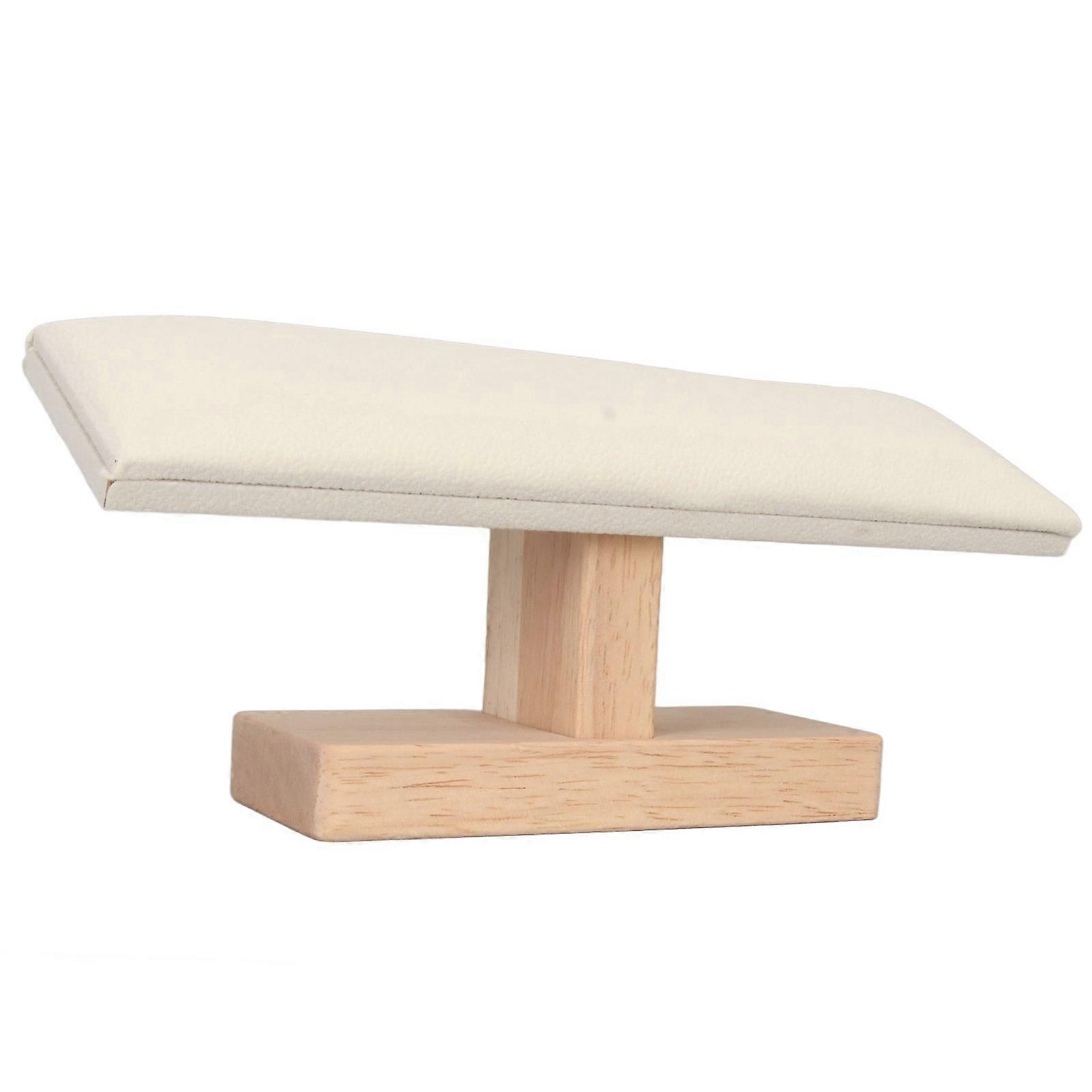 T Bar Bracelet Holder with Beige Soft Velvet Scratch Prevention Watch Display Stand Jewelry Display Stand for Home Organization 