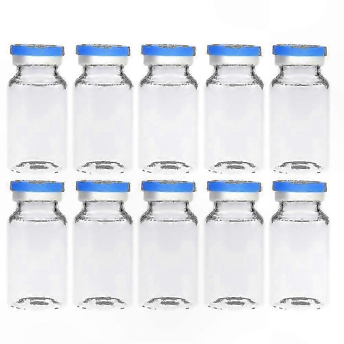 For 20 Pack Glass Vials 10ml Clear Durable Bottles For Cosmetics Lab