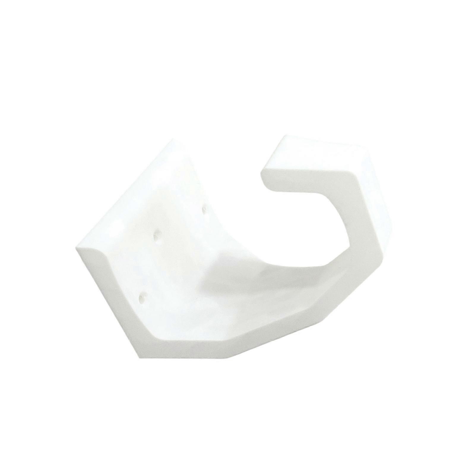 Strong Plastic Cycle Wall Mount Unspoiled Cycle Hook Vertical Space Saving Rack For Inside Use  White