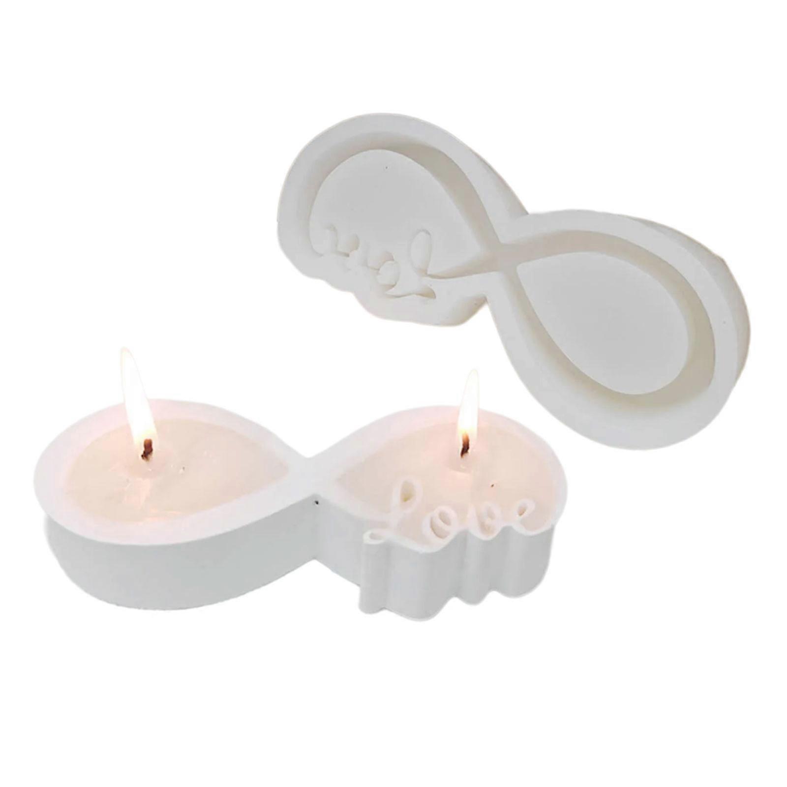 תבנית פמוטים, סרט אהבה, מחזיק נרות, תבניות סיליקון, שרפים, יציקות, תבניות יצירה לקישוטי שולחן, צבעים רבים