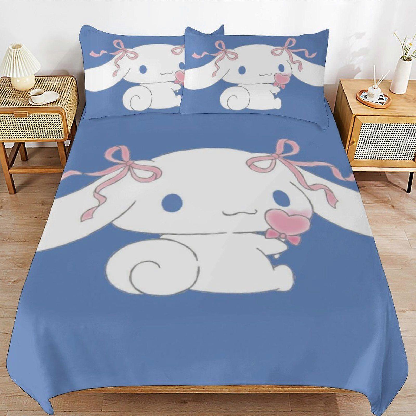 W196 Sanrio Perfect Sleep Upgrade Clean Threaded Surface Soft Handling Duvet Cover Sets Comfort Setup M196