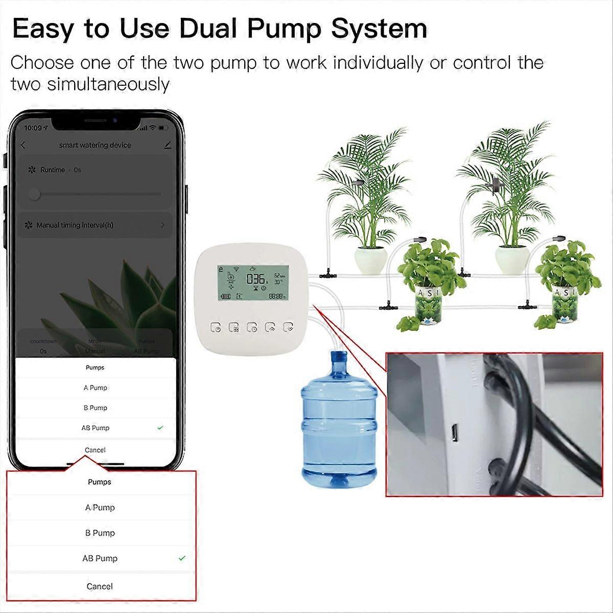 WiFi Tuya Smart Watering Machine Automatic Micro-Drip Irrigation System Plants Controller System for