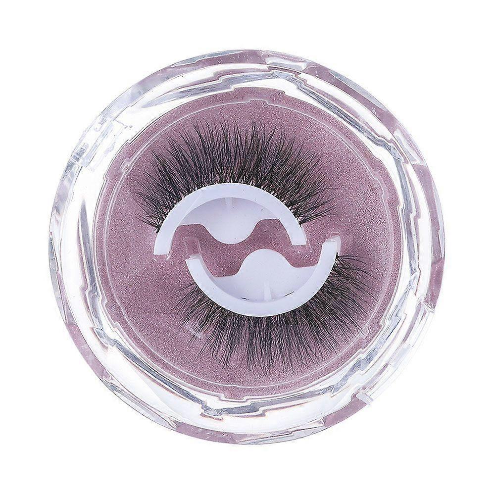 Fake Eyelashes No Glue Needed Wispy Natural Curly Reusable 3D Mink Self-adhesive False Eyelashes