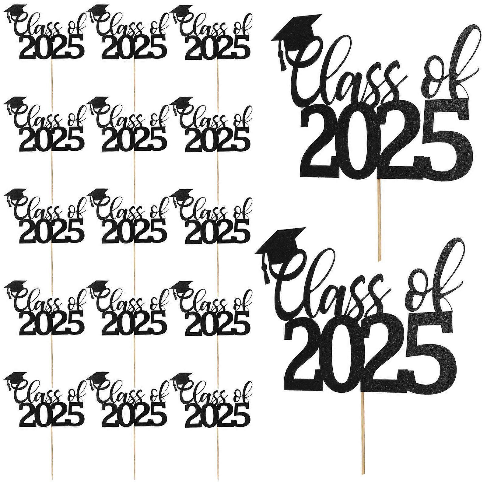 Graduation Party Cake Decoration Egg Cake Topper for 24Pcs Paper Inserts