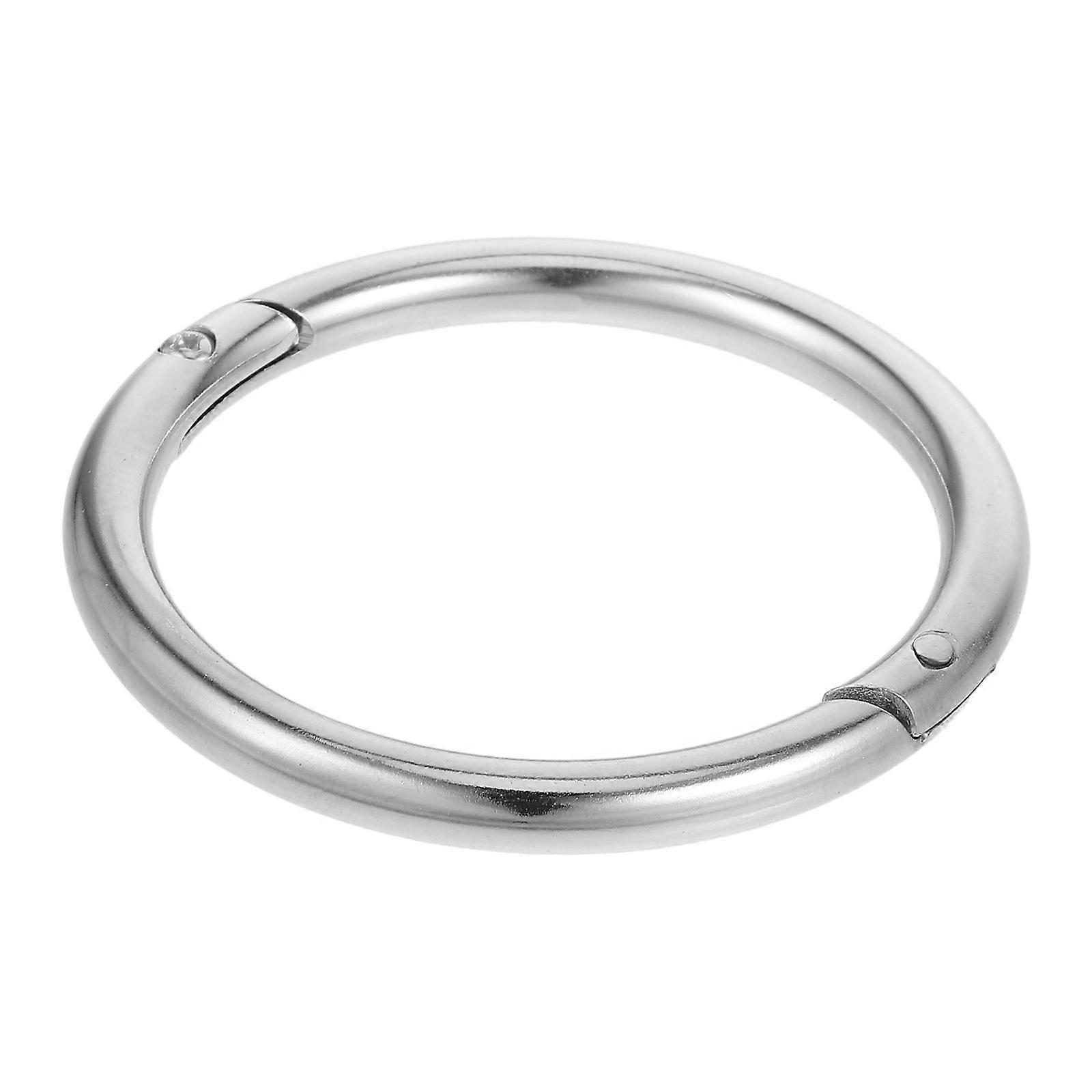 Silver Bull Nose Ring Efficient Cattle Farming Tool for Easy Control