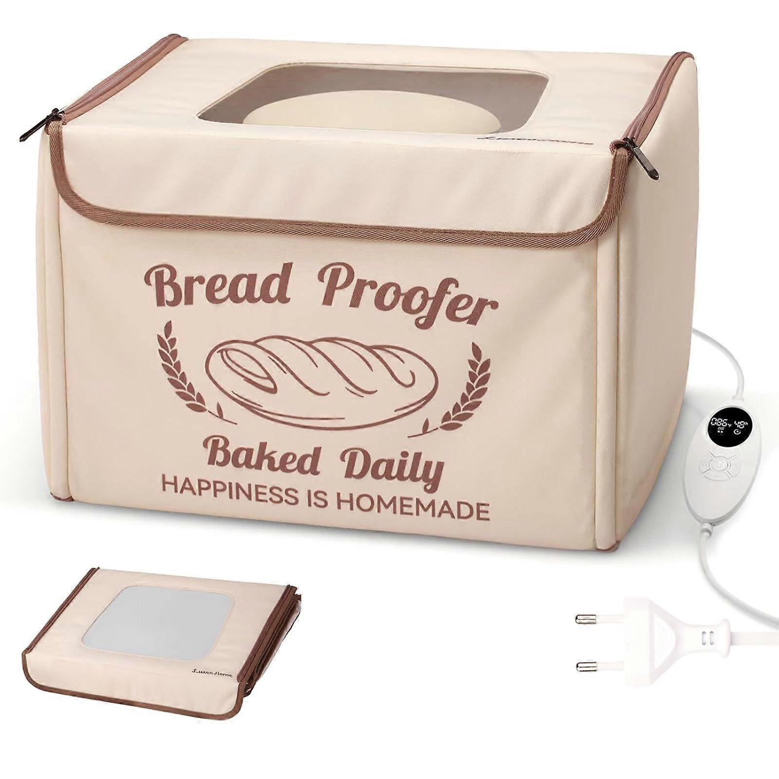 Dough Proofing Box with Heater Temperature Control Bread Proofer Pizza Bread Making Sourdough Timing Close Multicolor