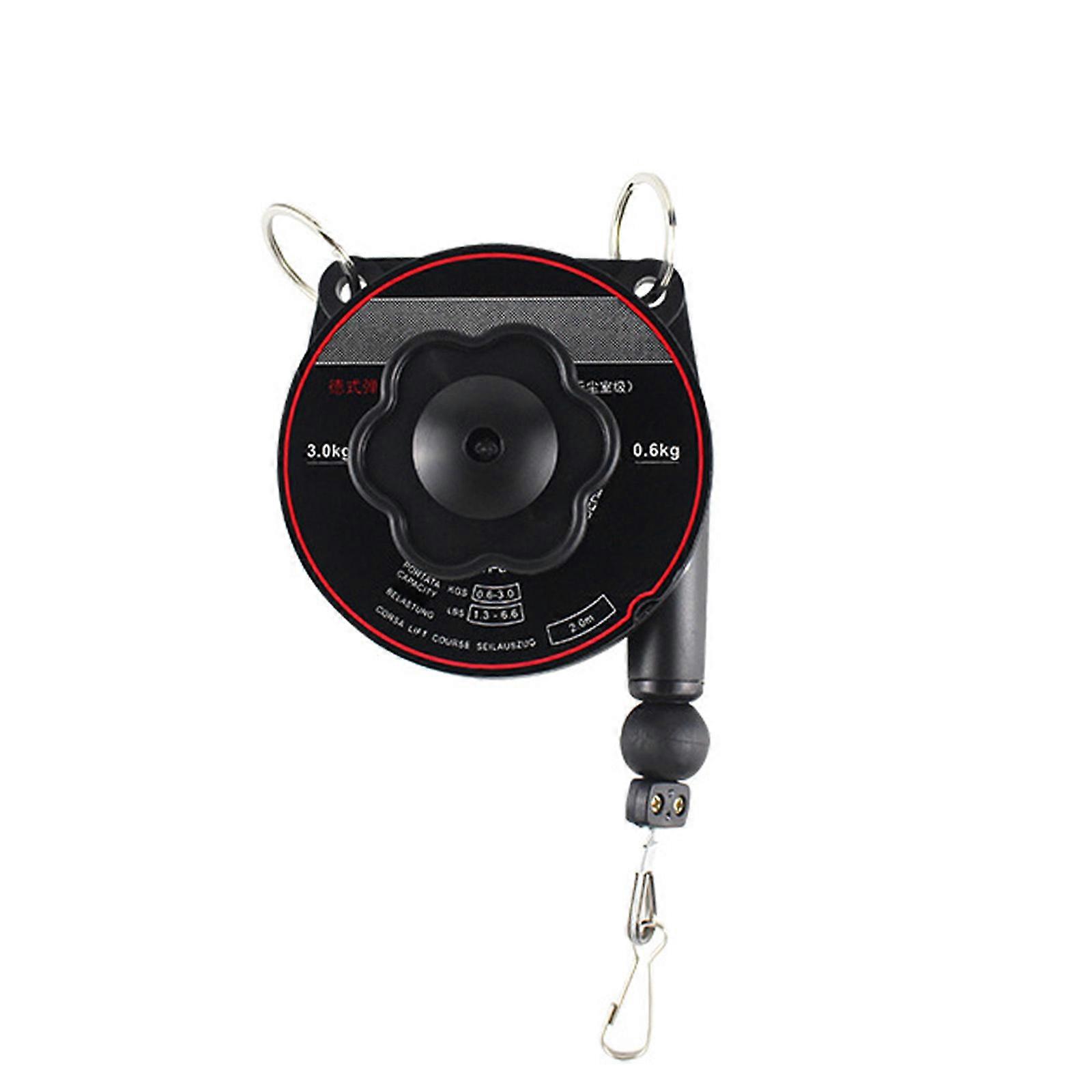 Professional Adjustable Spring Hook 50cm 200cm Length Customization Nonrust Steel Body Quick Setups Tool Hook Reel Multicolor