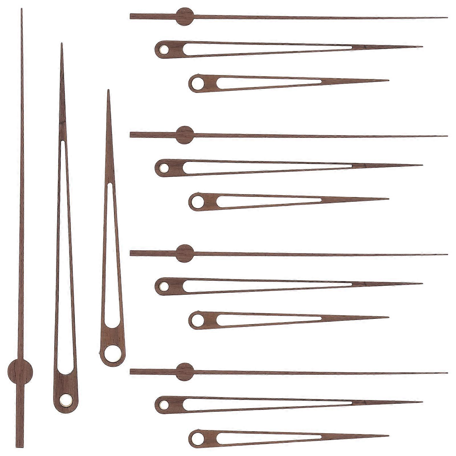 Clock Hands Wooden Clock Kit for DIY with Copper Sleeve 5Sets Time Display