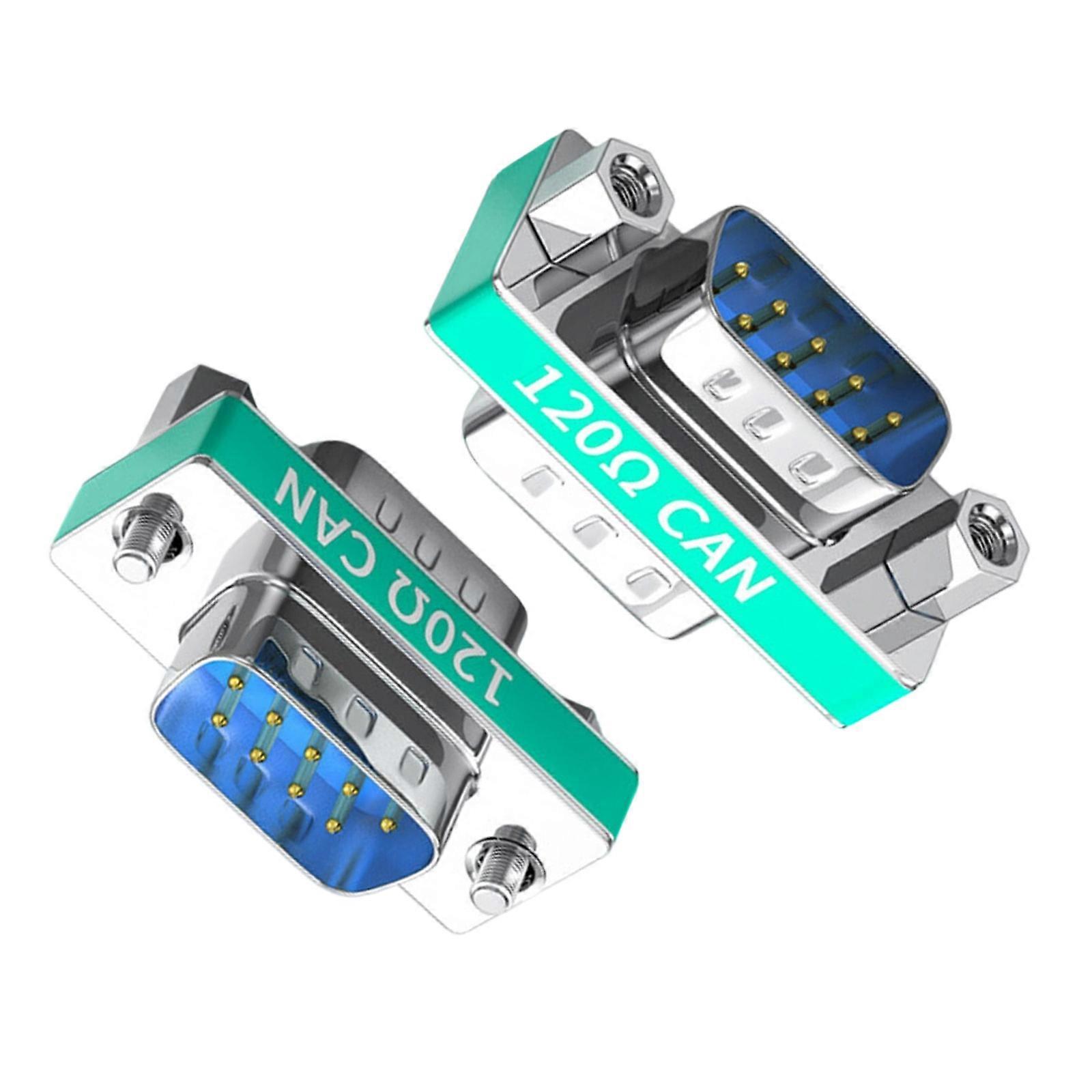 Twin DB9pin Male/Female Adapters DB9pin Connectors for Stable Serial Data Transfer and Device Connection Multicolor