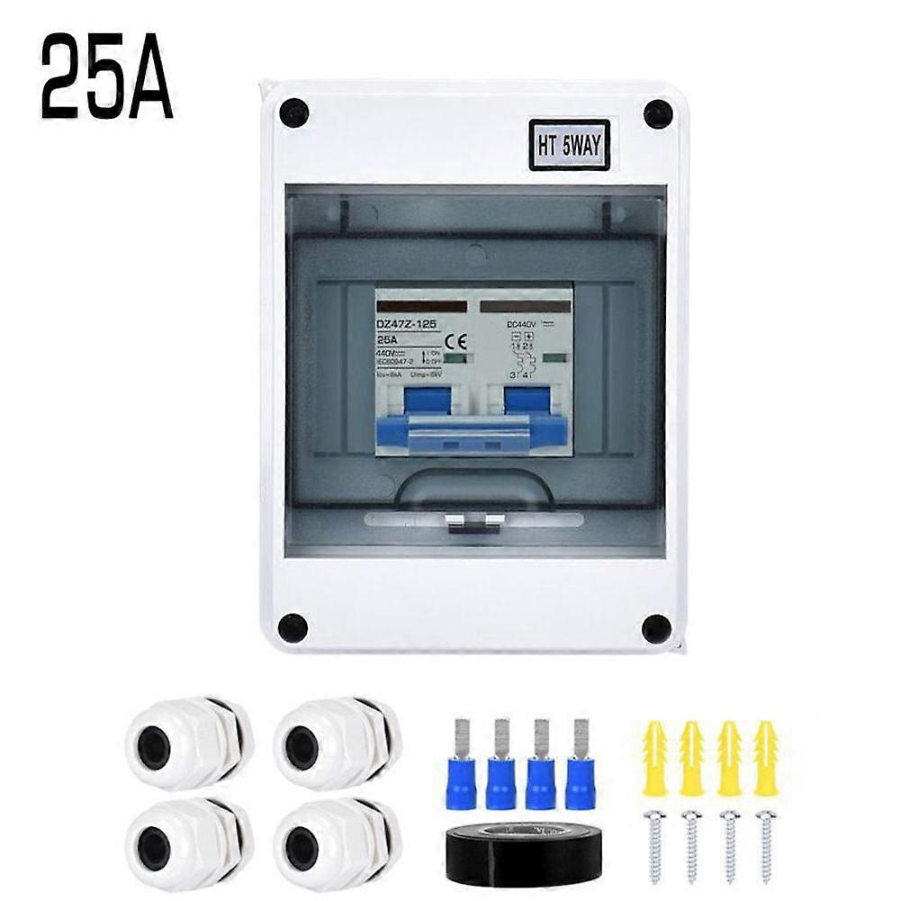 Mosiee PV Disconnect Box DC440V Circuit Breaker Solar System Isolator Switch 6-125A