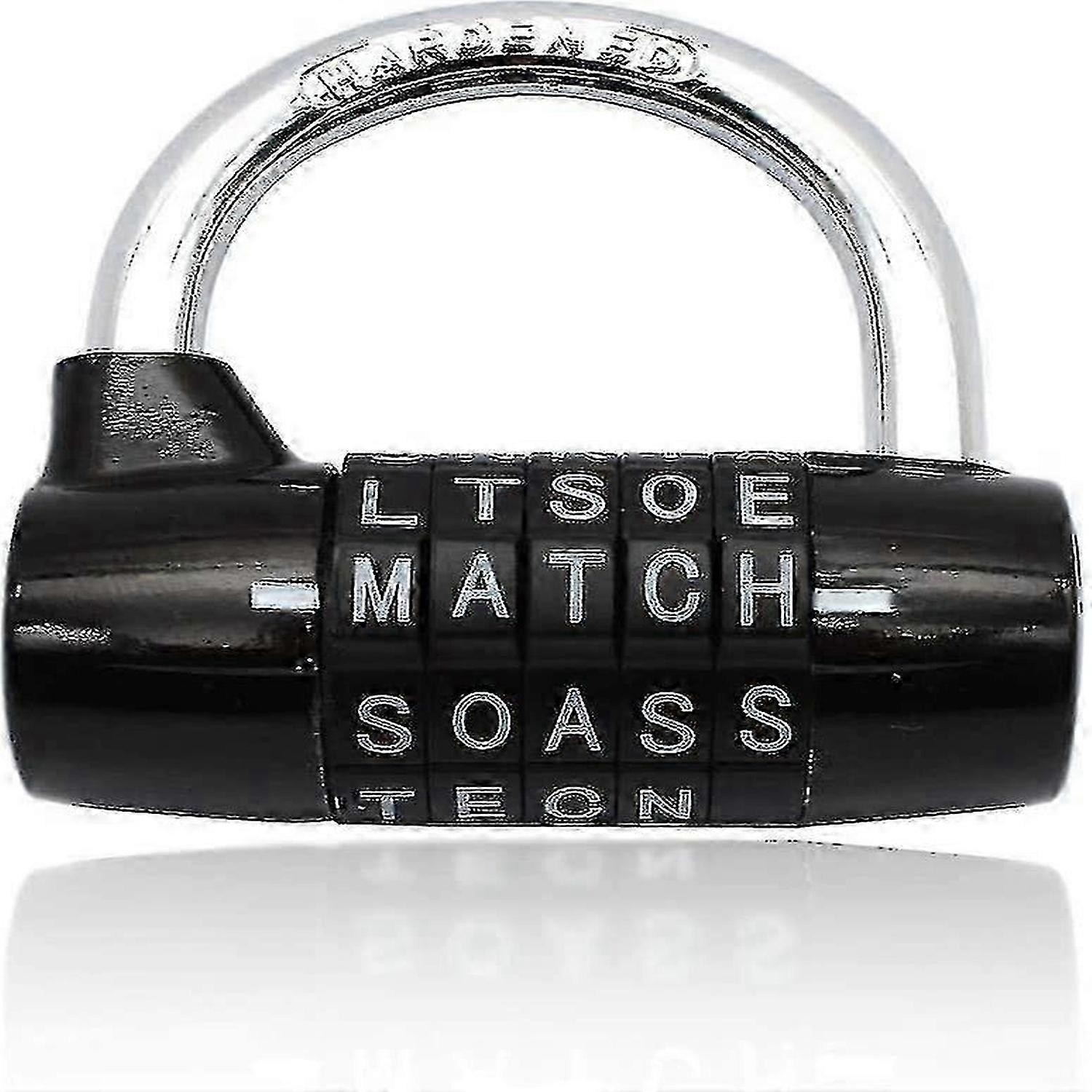 Waterproof Combination Padlock, Rustproof 5 Letter Lock