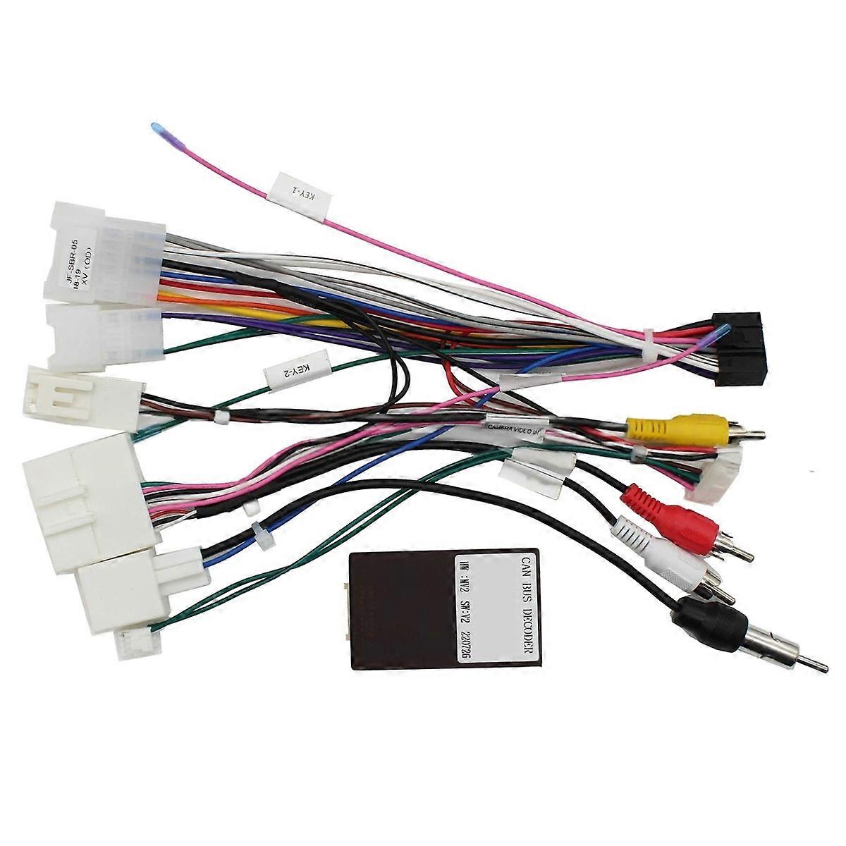 Car Accessories Android Radio CAN-Bus Decoder Wiring Harness Plug & Play for Subaru XV 2018 2019