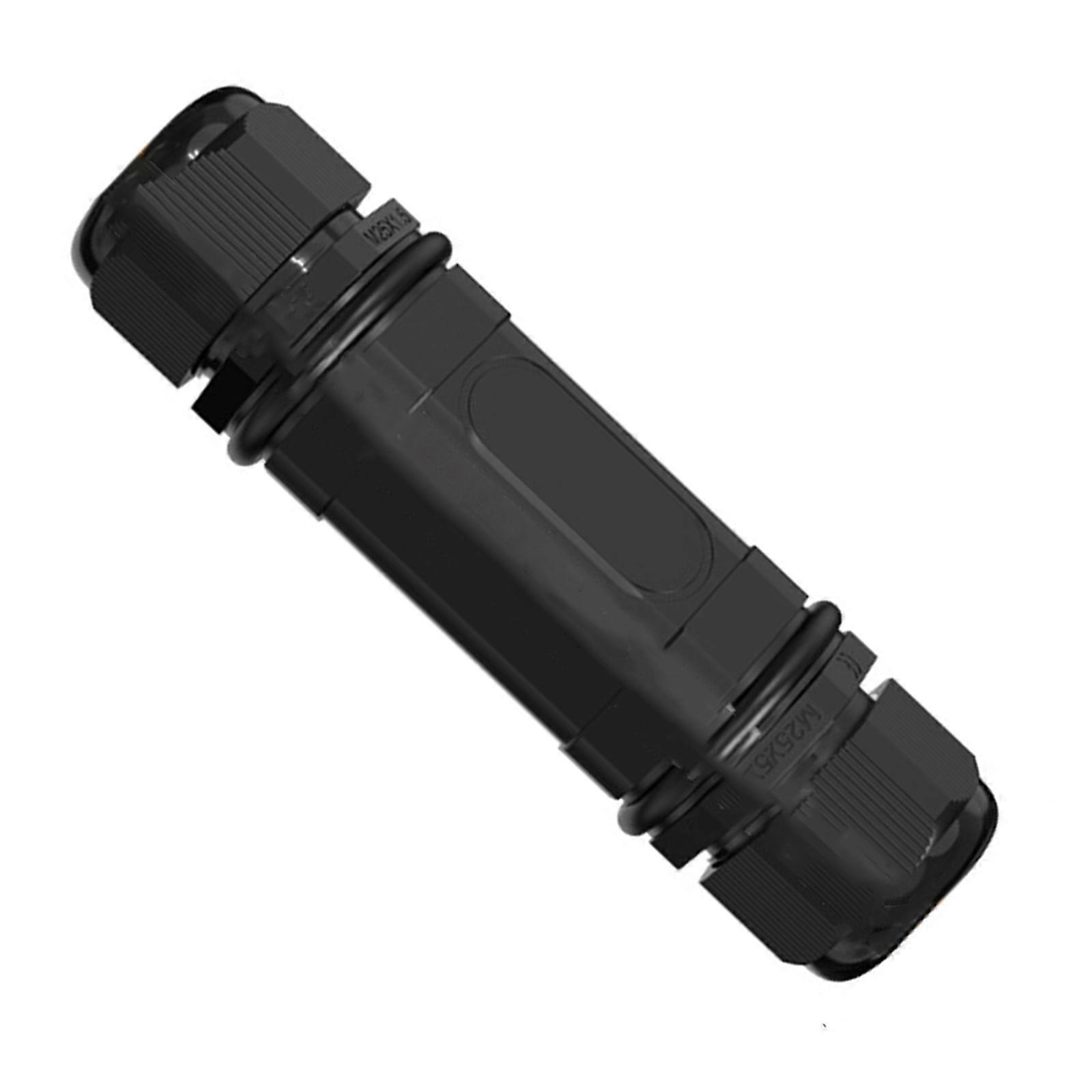 Industrial RJ45 Ethernet Adapter, Waterproof Gigabit Connection for Outdoor Networking  Black