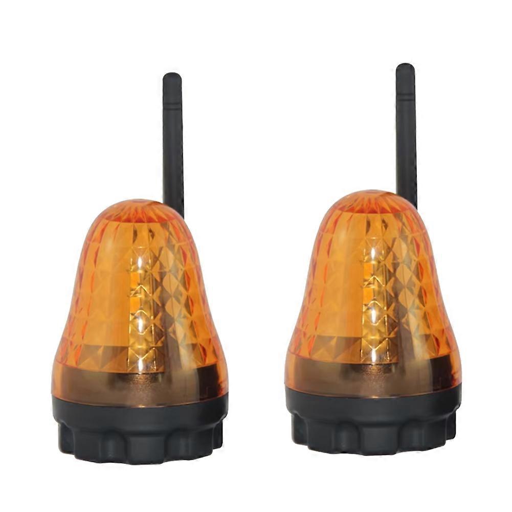 2Pcs LED Warning Beacon Light AC12-265V Universal Alarm Signal Lamp for Automatic Gates Garage Door Rolling Shutter